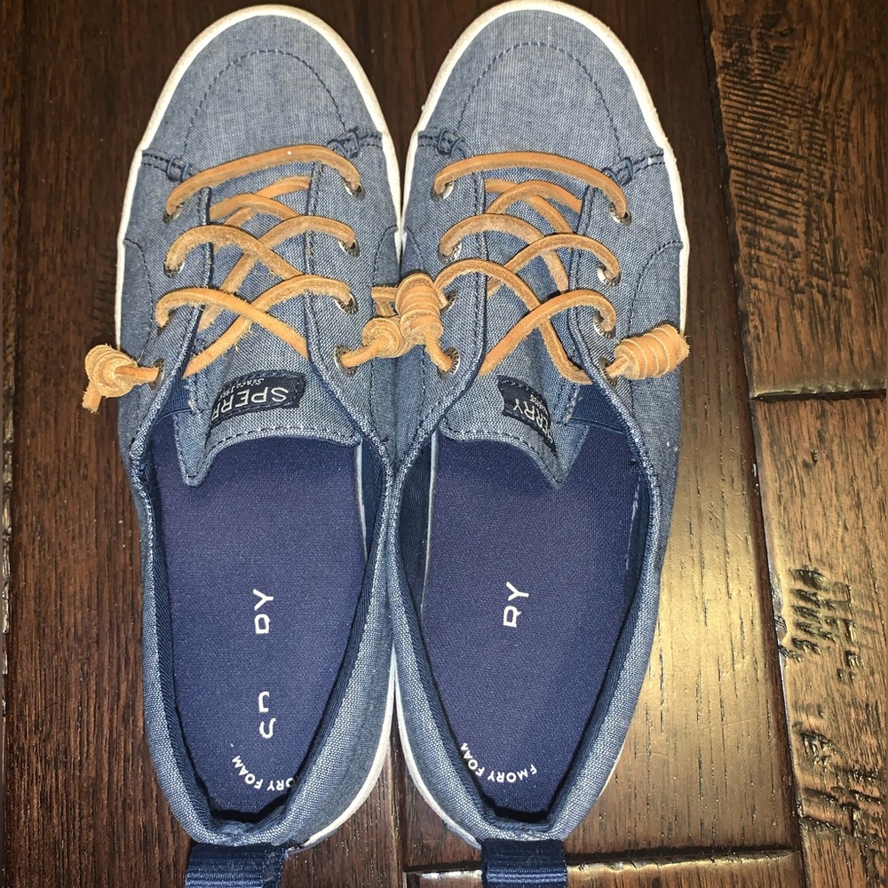 Women’s Light Denim Sperry’s Shoes